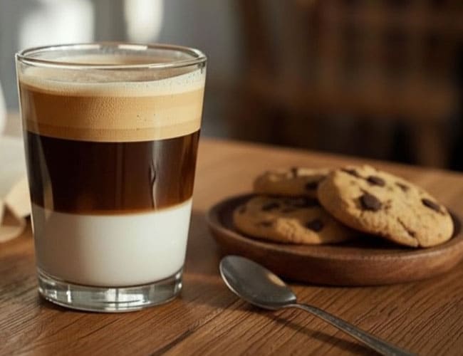 Proporciones de cómo hacer un capuchino perfecto: ratio de espresso, leche y espuma de leche.