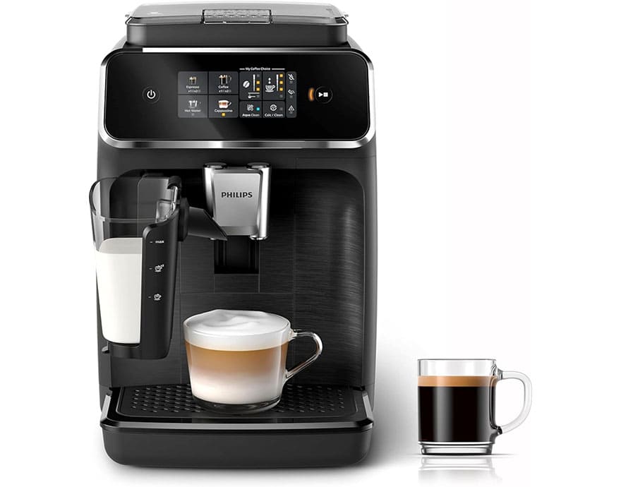 Cafetera superautomática Philips LatteGo 3200 con sistema de leche automático