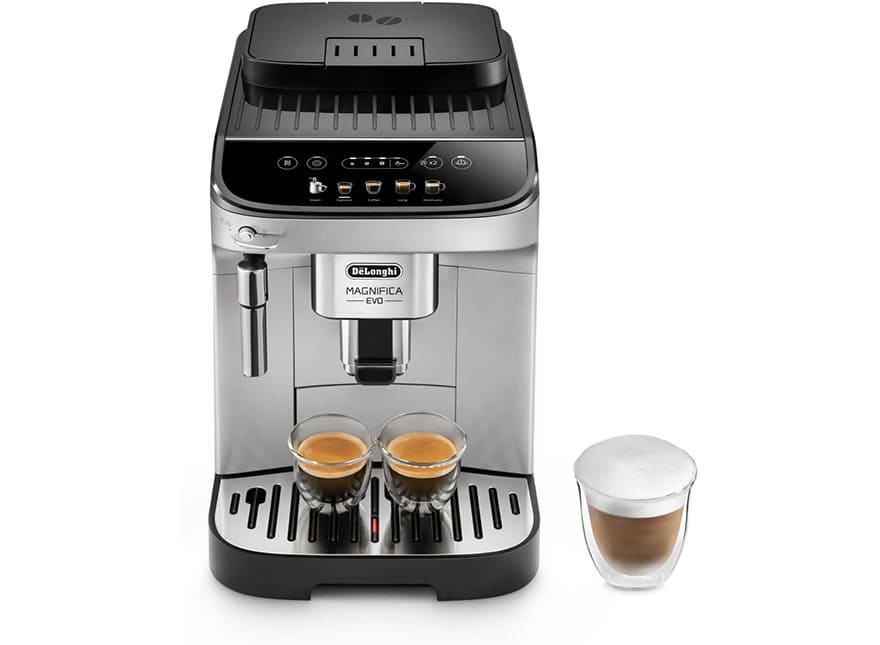 Cafetera De'Longhi Rivelia frente a cafetera Delonghi Magnifica Evo